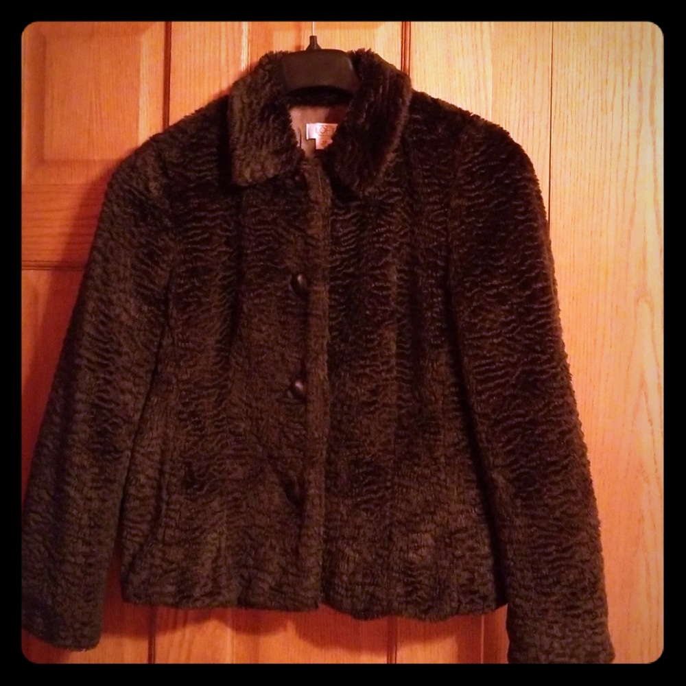 Faux fur jacket